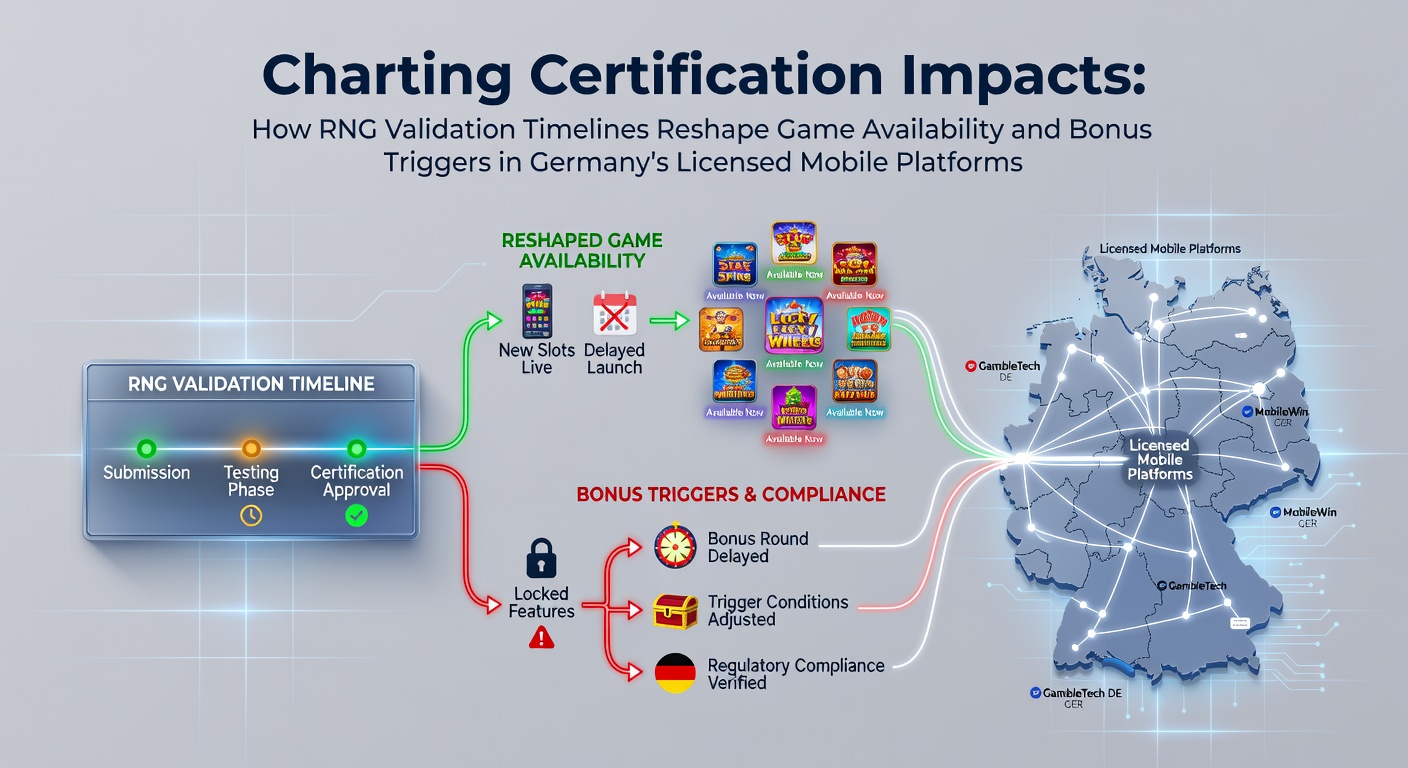 Diagramm zur RNG-Validierung und deren Auswirkungen auf mobile Casino-Plattformen in Deutschland