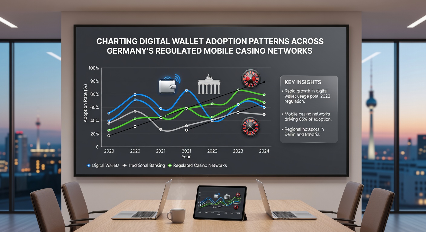 Statistische Darstellung der Wallet-Adoption in regulierten deutschen Casinos mit Diagrammen zu Nutzersegmenten