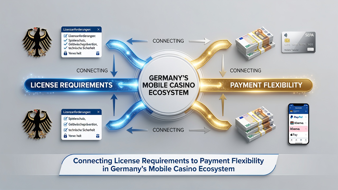 Regulierter Zahlungsprozess in einer deutschen Mobile-Casino-App