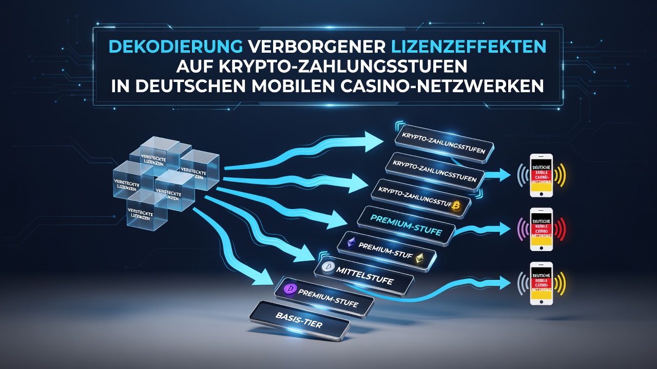 Illustration zu Lizenzwellen und Krypto-Zahlungstiers in mobilen deutschen Casino-Netzwerken
