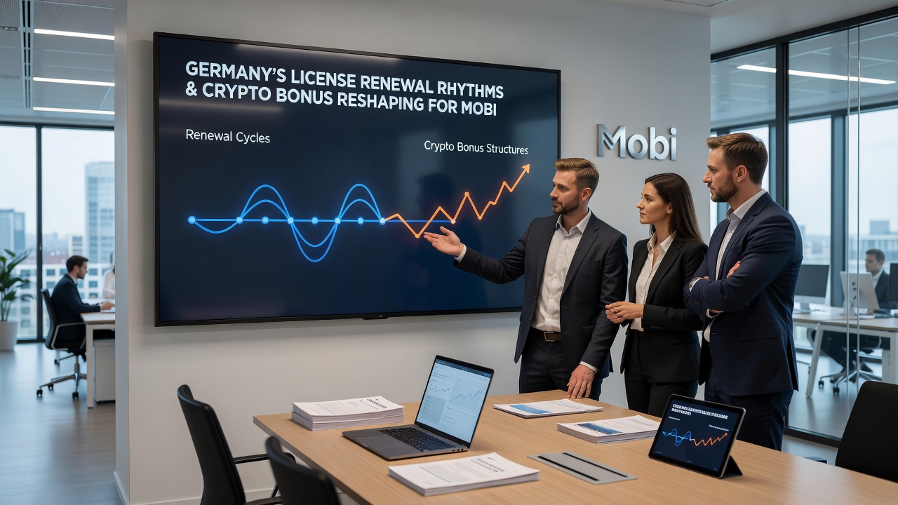 Illustration der Auswirkungen von Lizenzzyklen auf Krypto-Boni und mobile Casino-Apps in Deutschland