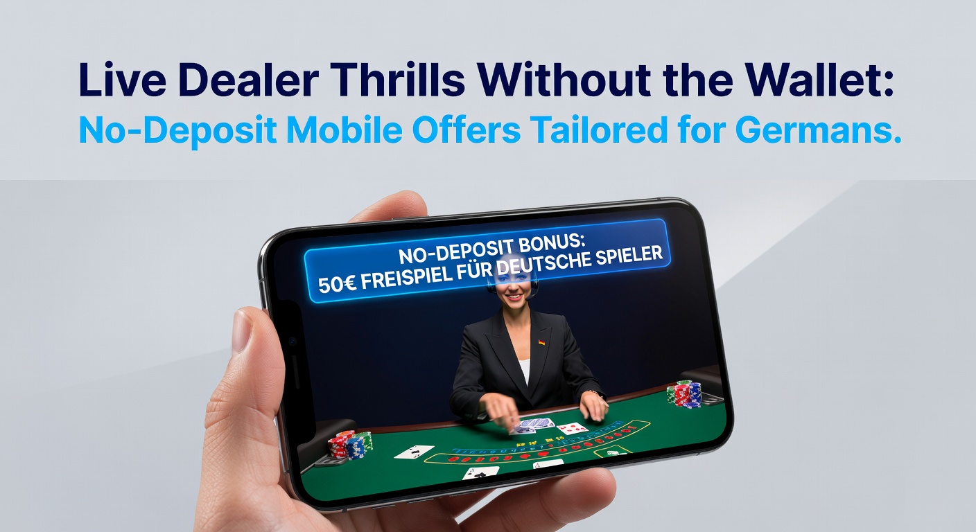 Smartphone mit Live-Dealer-Roulette-Tisch, das No-Deposit-Bonus-Symbole zeigt, speziell für deutsche Nutzer optimiert