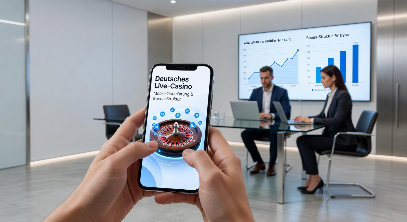 Detaillierte Darstellung einer Bonusstruktur in einem deutschen Live-Casino-App mit mobiler Einzahlungsoption und Wettbedingungen