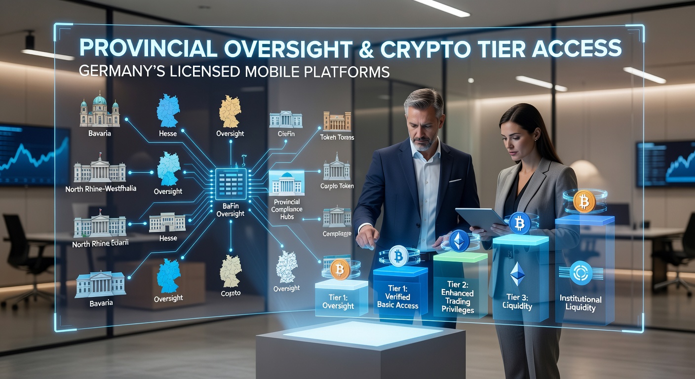 Darstellung der Länderaufsicht und Kryptowährungsstrukturen in deutschen mobilen Casino-Plattformen