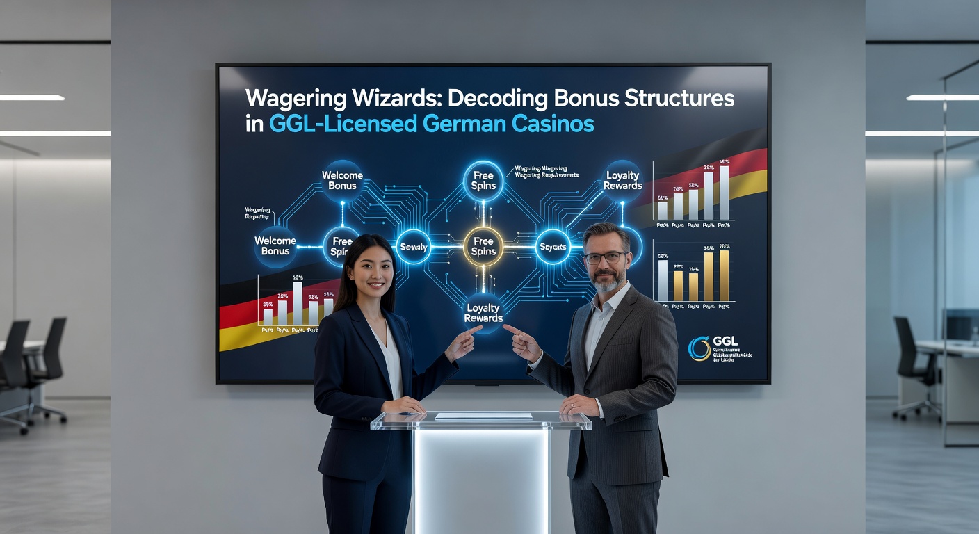 Visuelle Darstellung von Wagering-Rechnern und Beispielen für Bonusbedingungen in deutschen Online-Casinos, inklusive Tabellen zu Umsatzmultiplikatoren und Spielbeiträgen